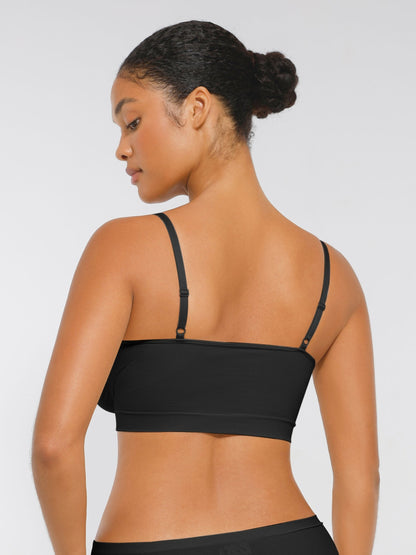 Women's Soft Support Bra - Seamless, Soft Support - Black – view 5