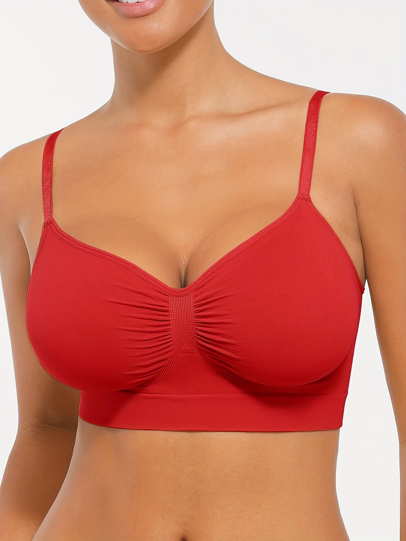 Women's Soft Support Bra - Seamless, Soft Support - Black – view 12