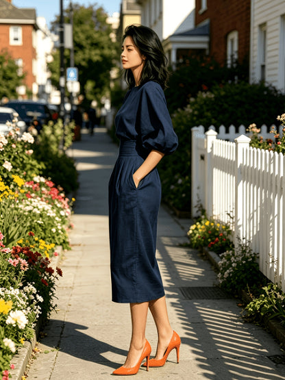 Women's Solid Bodycon Dress detail view