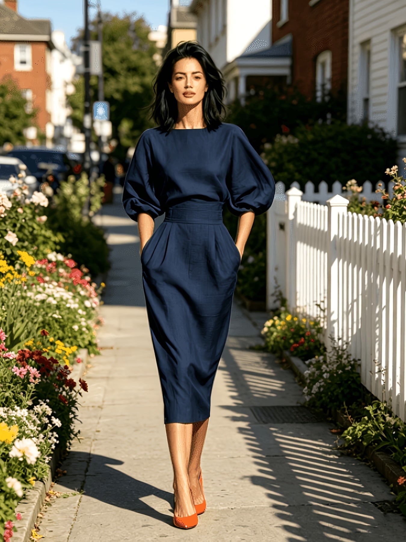 Women's Solid Bodycon Dress detail view