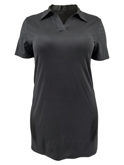 Women's Solid Collared Midi Casual Dress – view 10