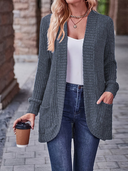 Women's Solid Color Blouse - Collared Long Sleeve detail view