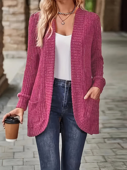 Women's Solid Color Blouse - Collared Long Sleeve detail view