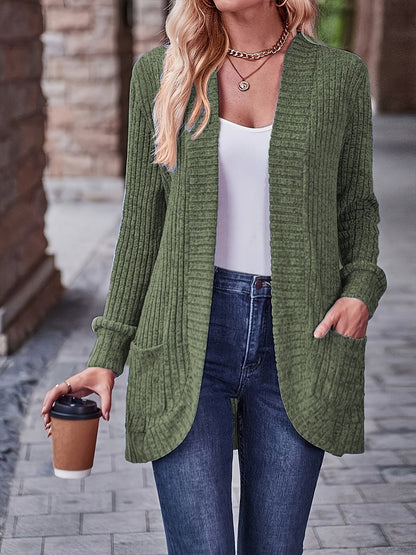 Women's Solid Color Blouse - Collared Long Sleeve detail view