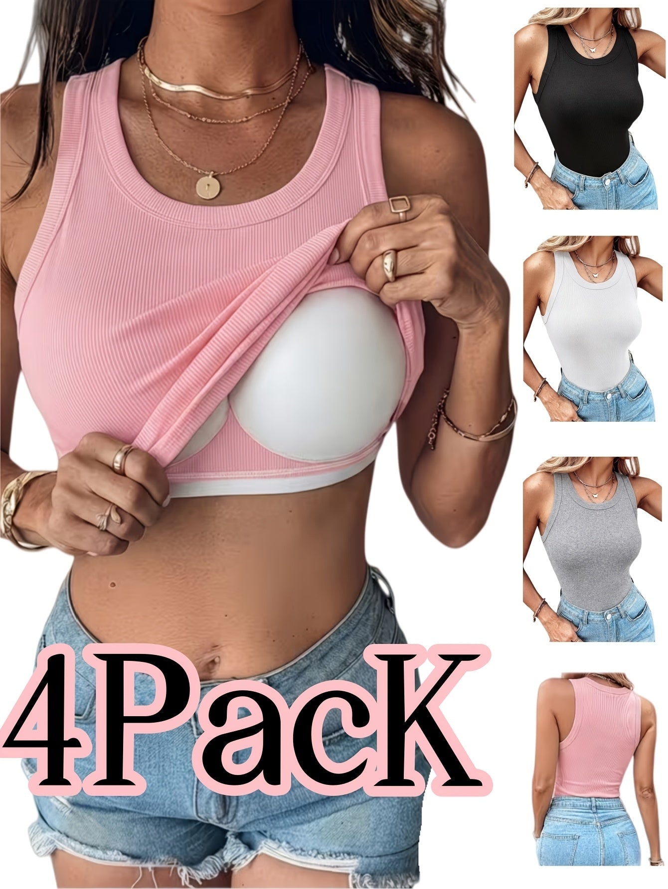 Women's Solid Color Camisole - Sleeveless – Colorway 07205 – main product image