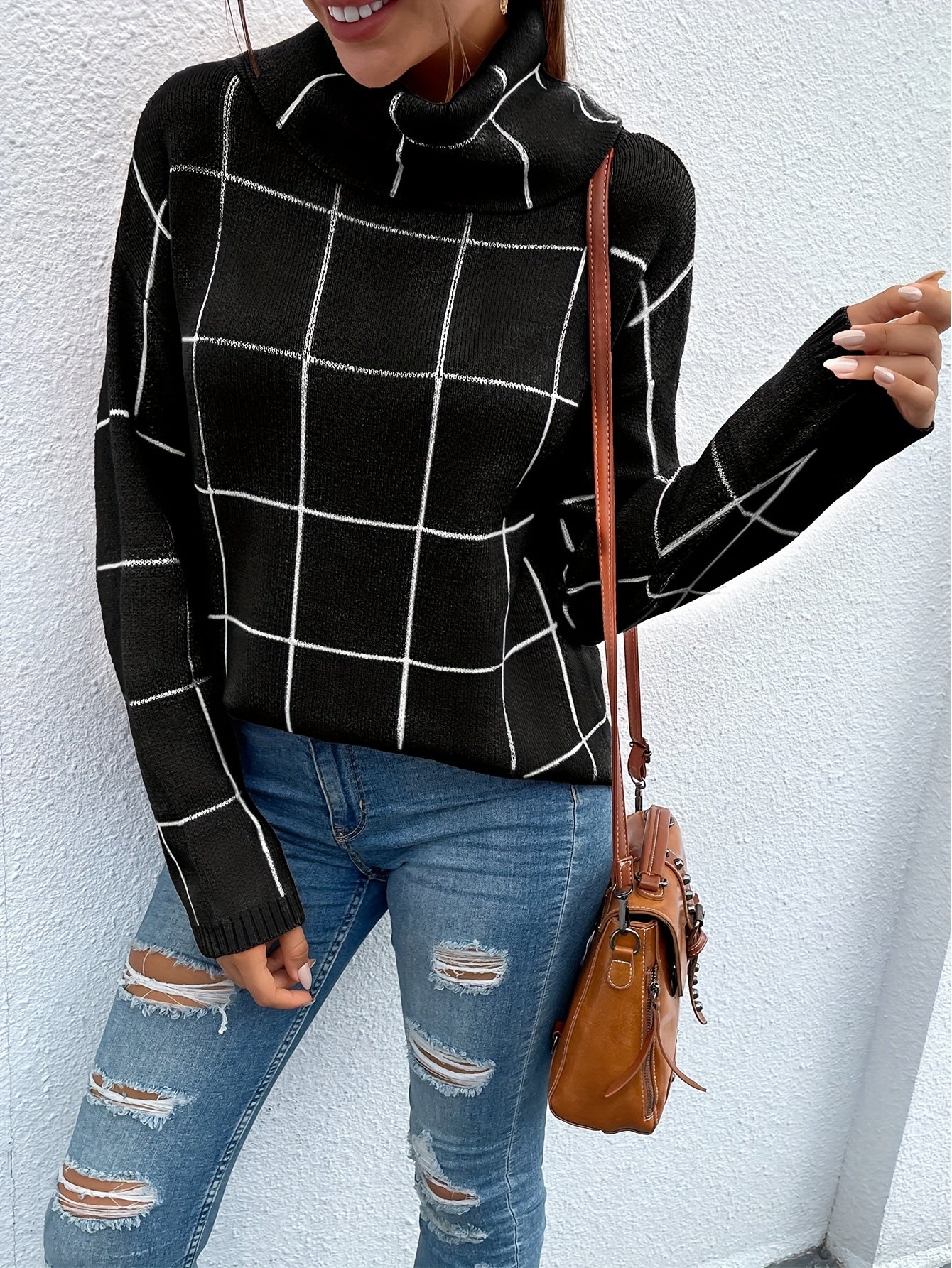 Women's Solid Color Shirt - Long Sleeve – White detail view