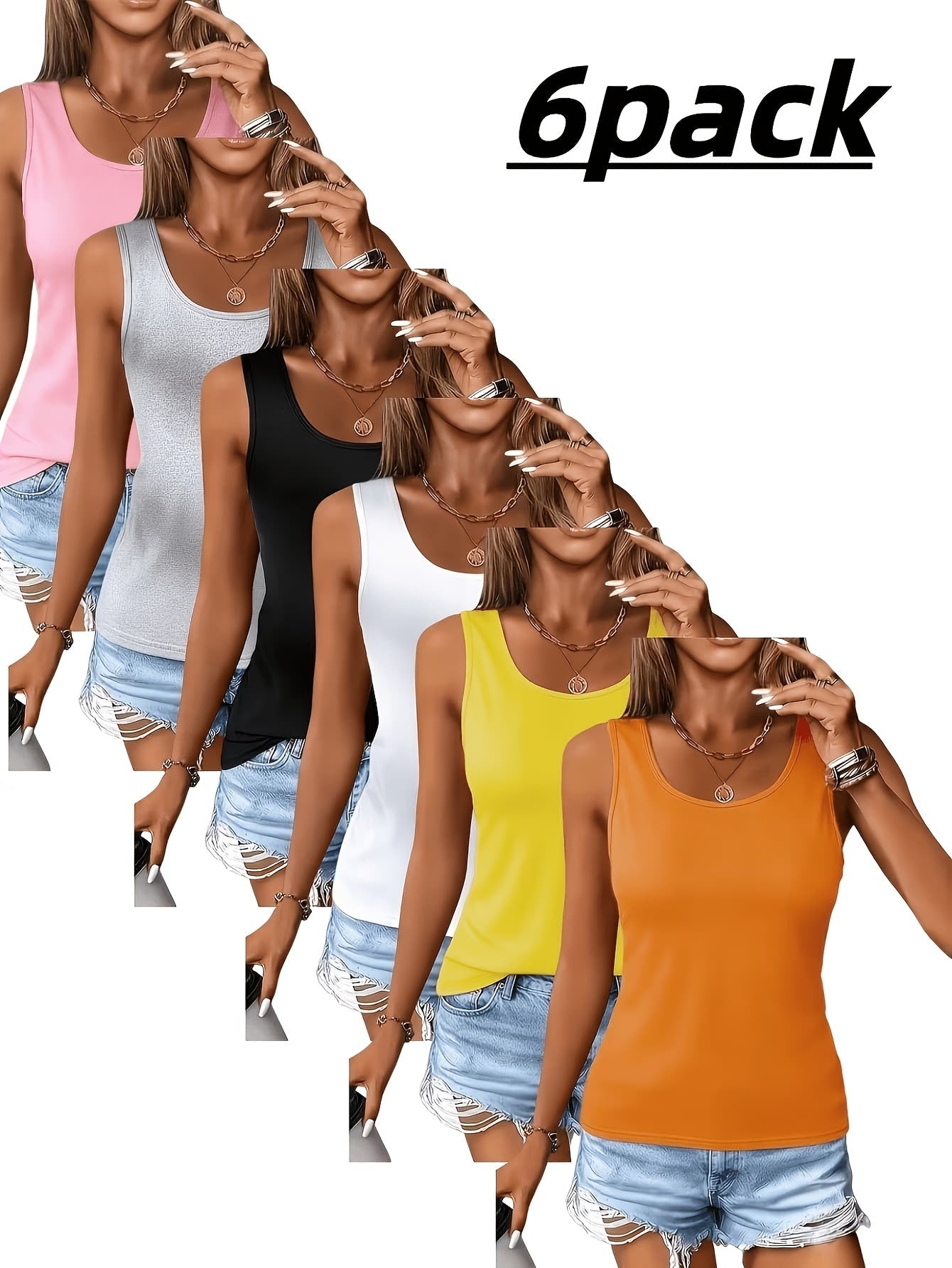 Women's Solid Color Shirt - Short Sleeve – 15-Variant Selection – main product image