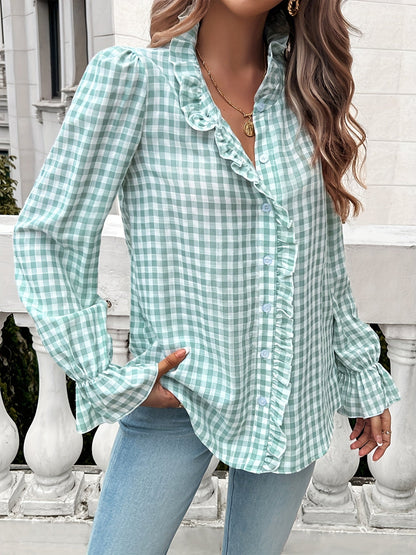 Women's Solid Color Shirt - Short Sleeve – 7-Color Selection detail view