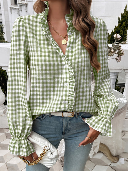Women's Solid Color Shirt - Short Sleeve – 7-Color Selection detail view