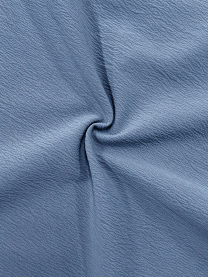Women's Solid Color Shirt - Short Sleeve – Royal Blue detail view