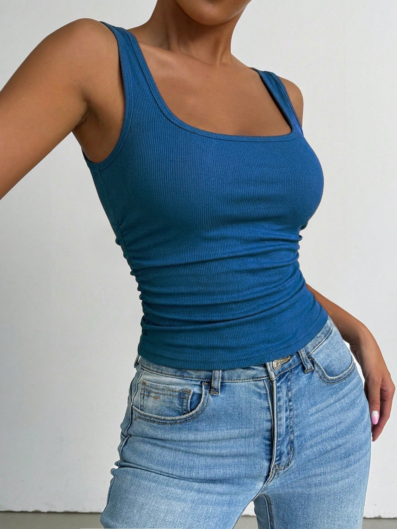 Women's Solid Color Shirt - Sleeveless – Mixed colors Polyester – view 10