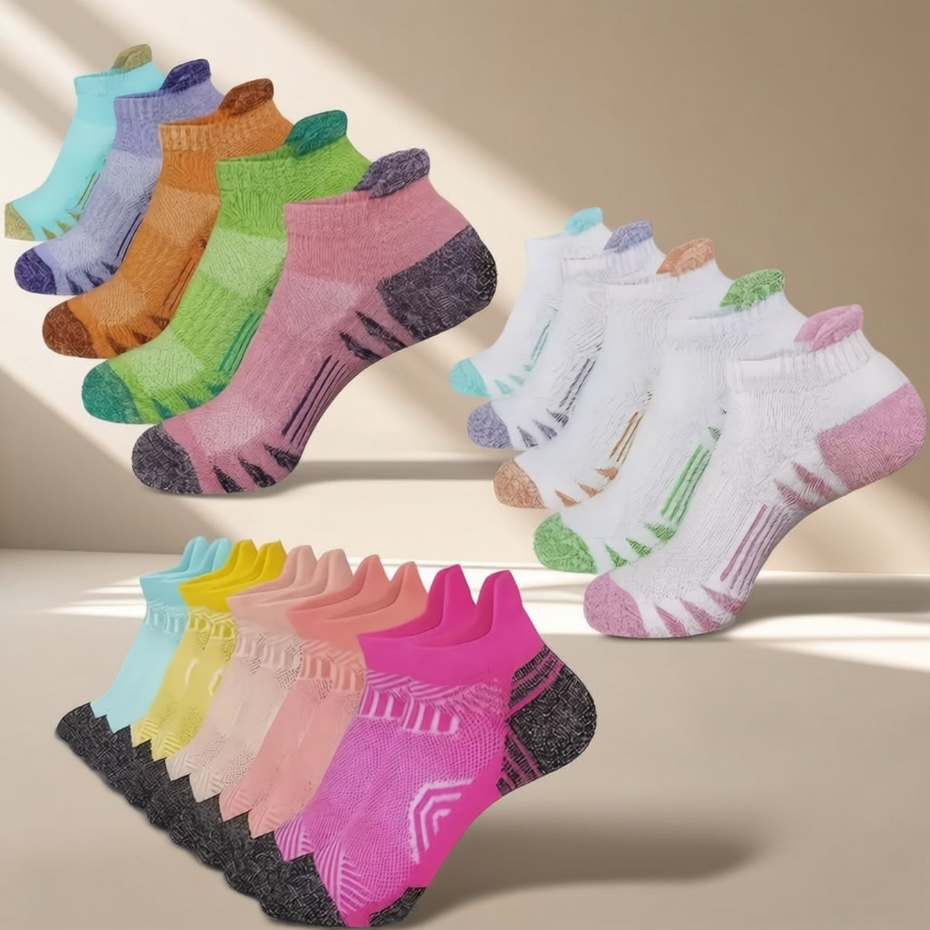 Women's Solid Color Socks - 15-Pair Pack – view 6
