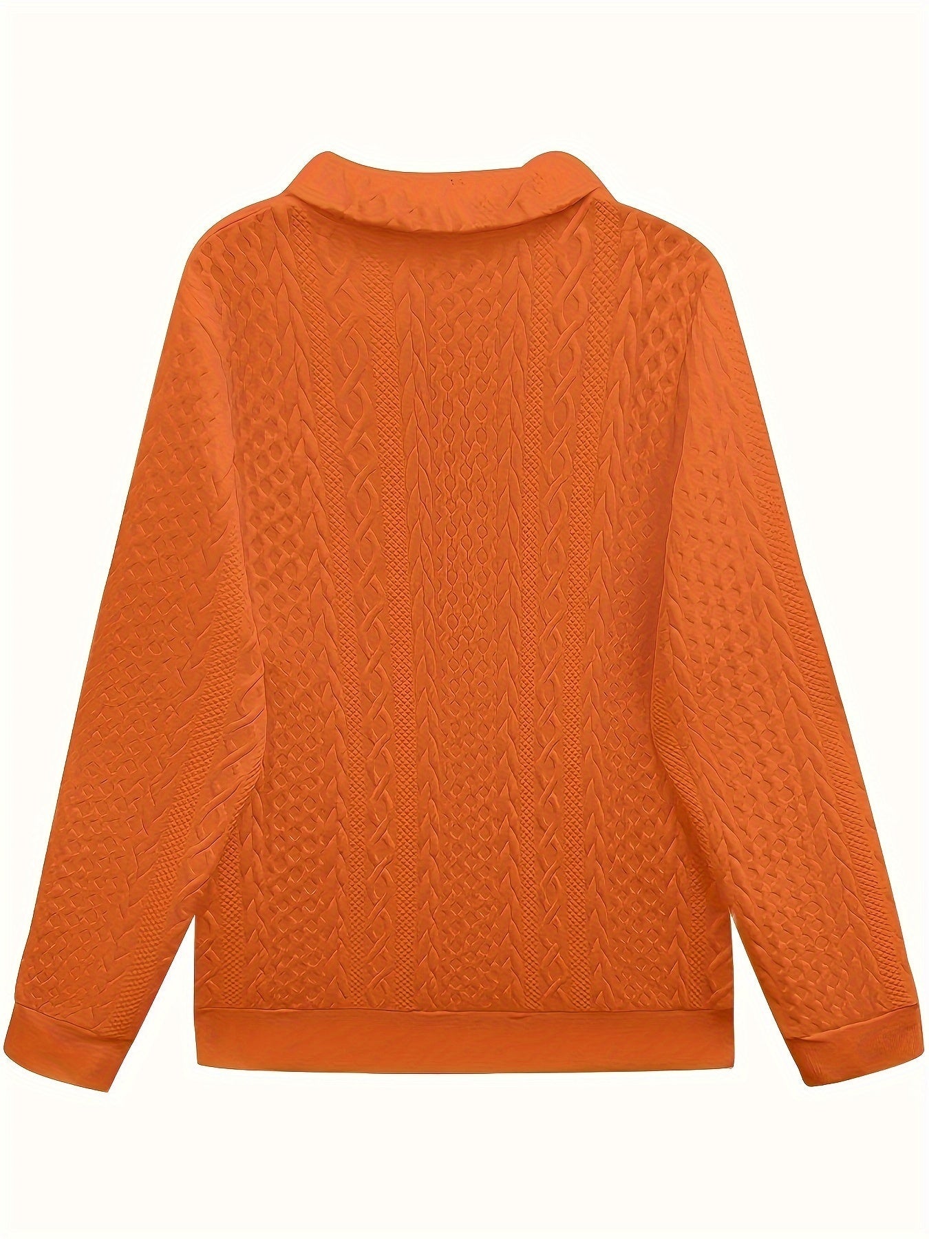 Women's Solid Color Sweatshirt - Regular Fit Classic Neck – view 7