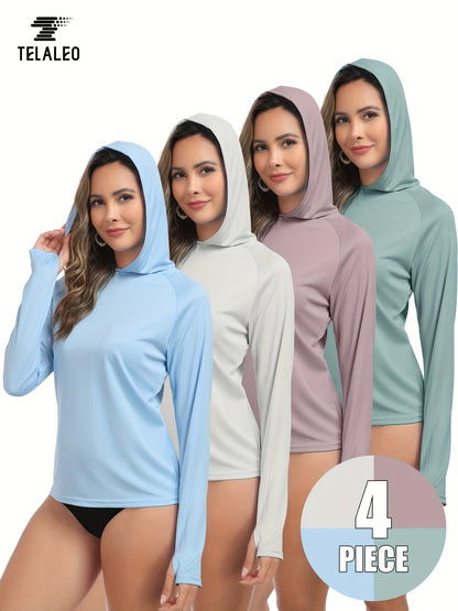 Women's Solid Color T-Shirt - Long Sleeve – 20-Variant Selection – view 2