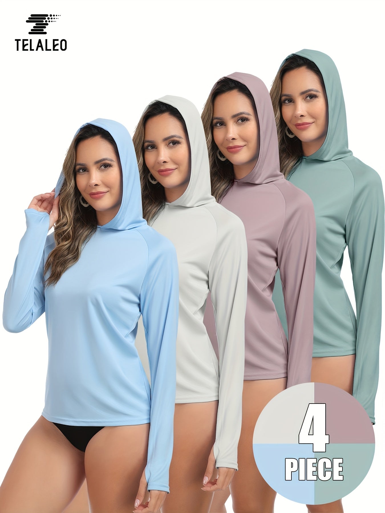 Women's Solid Color T-Shirt - Long Sleeve – 20-Variant Selection detail view