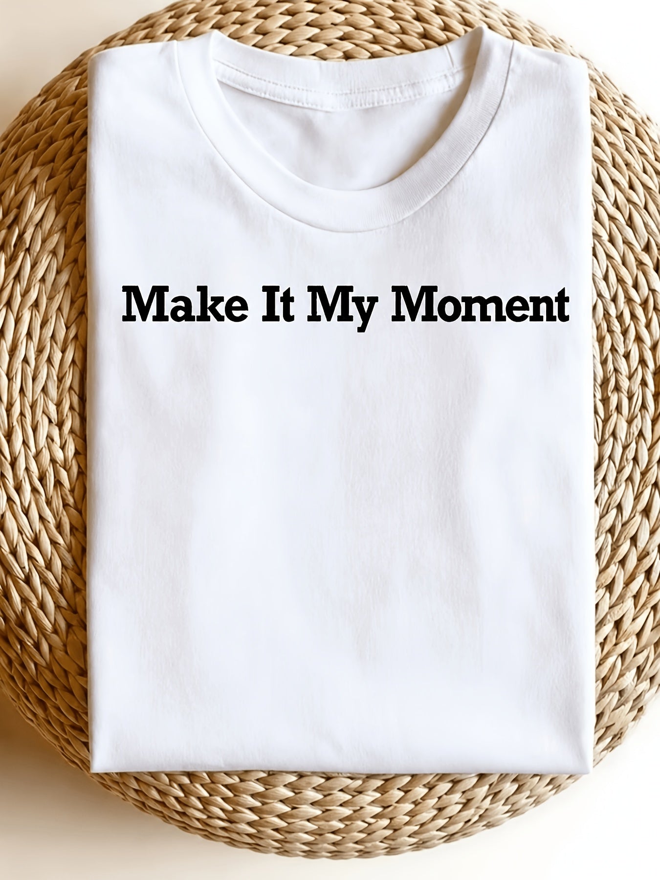 Women's Solid Color T-Shirt - Regular Fit – 3-Color Selection detail view