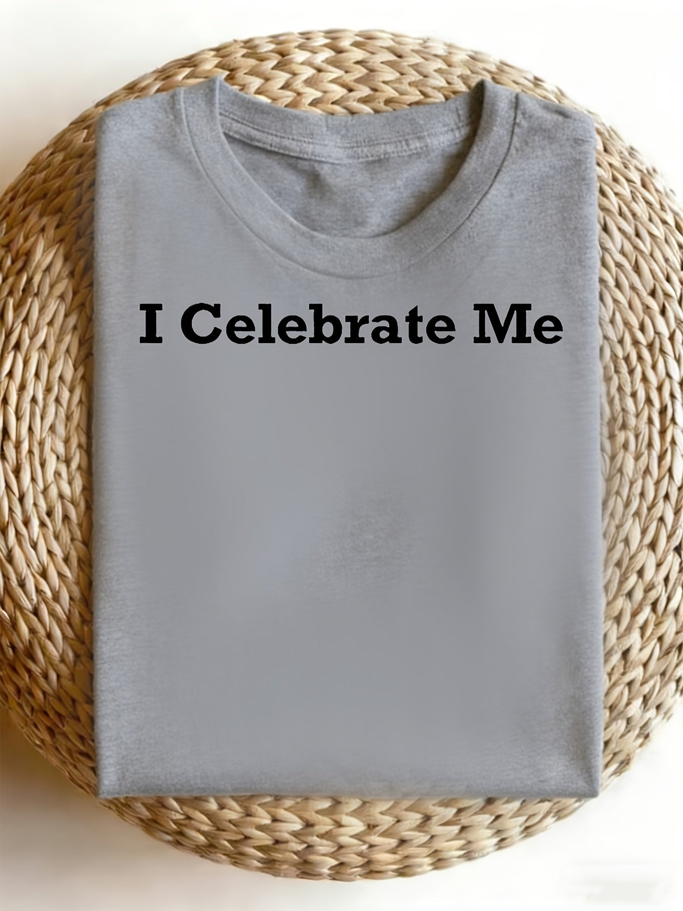 Women's Solid Color T-Shirt - Regular Fit – 3-Color Selection – Grey option – view 6