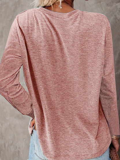 Women's Solid Color T-Shirt - Regular Fit – 5-Color Selection detail view