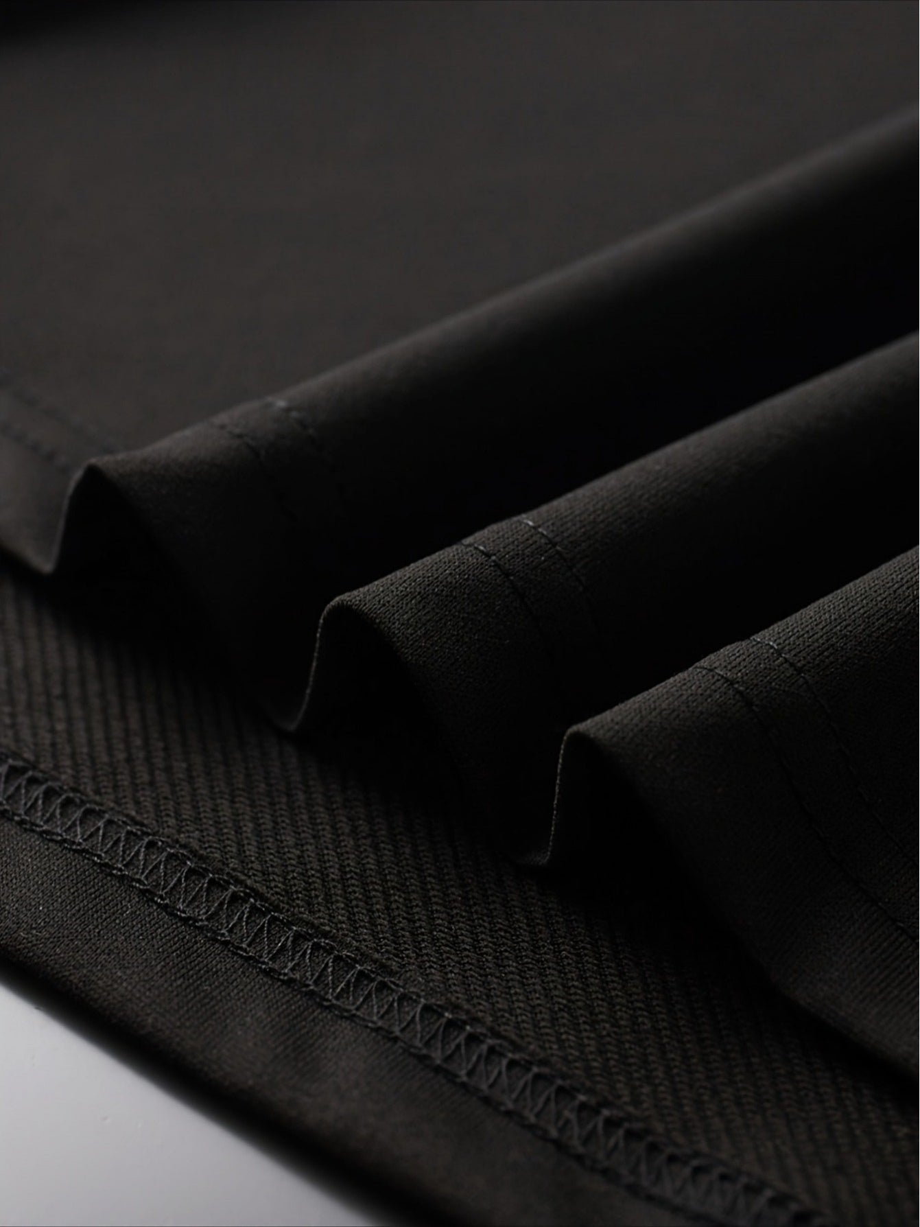 Women's Solid Color T-Shirt - Short Sleeve – Black – view 2
