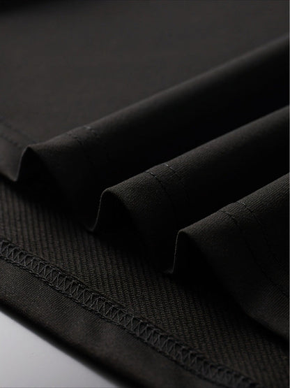Women's Solid Color T-Shirt - Short Sleeve – Black – view 2