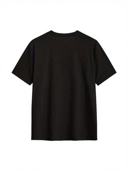 Women's Solid Color T-Shirt - Short Sleeve – Black – view 4