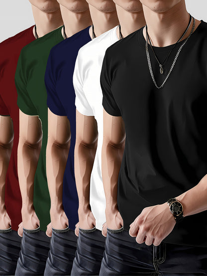 Women's Solid Color T-Shirt - Short Sleeve – Sizes S–XL – Black option – main product image