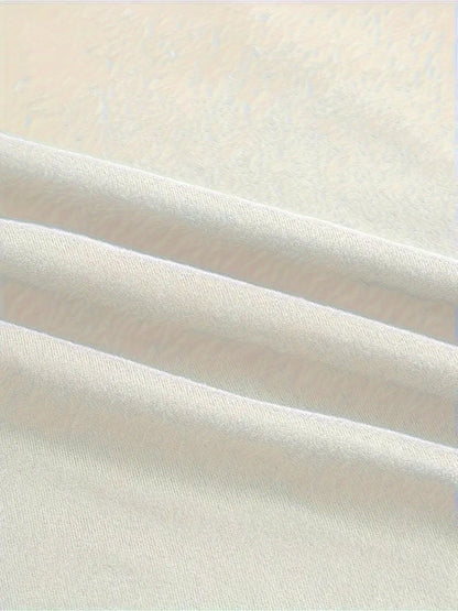 Women's Solid Color T-Shirt - Turtleneck Long Sleeve detail view