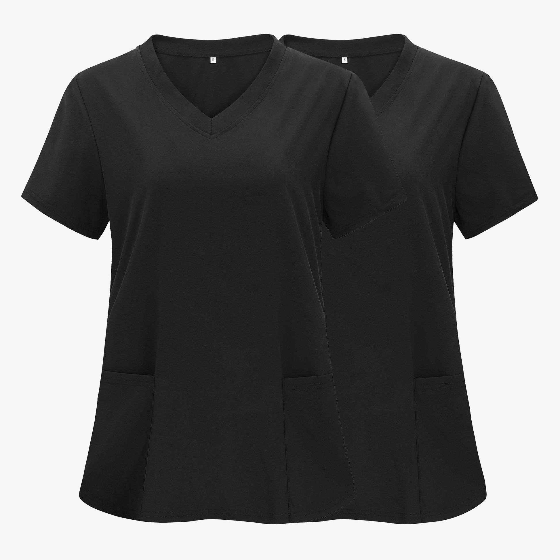 Women's Solid Color T-Shirt - V-Neck Short Sleeve – main product image