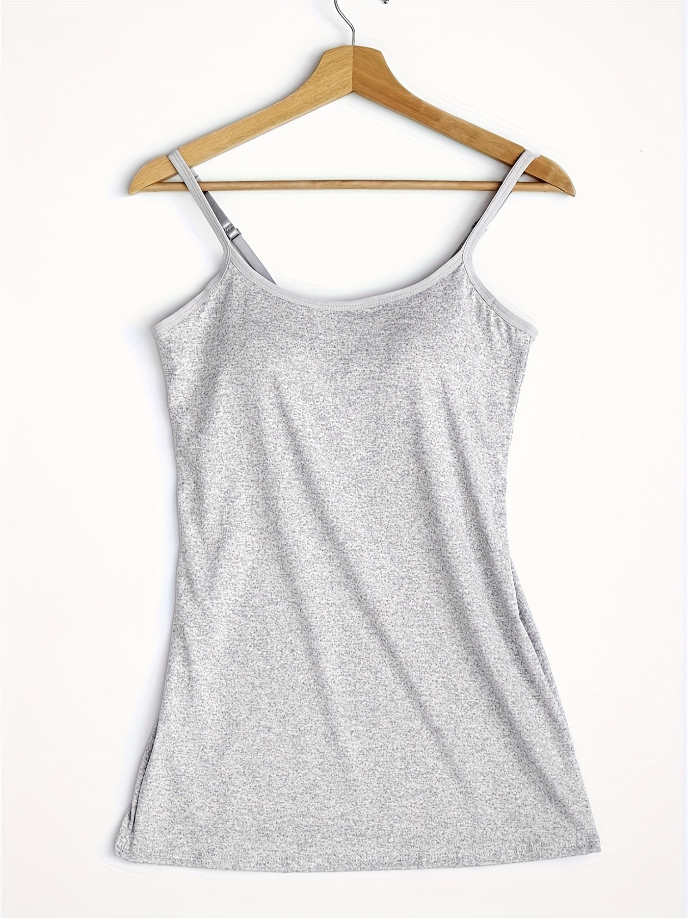 Women's Solid Color Tank Top - Sleeveless – Black / White – view 3