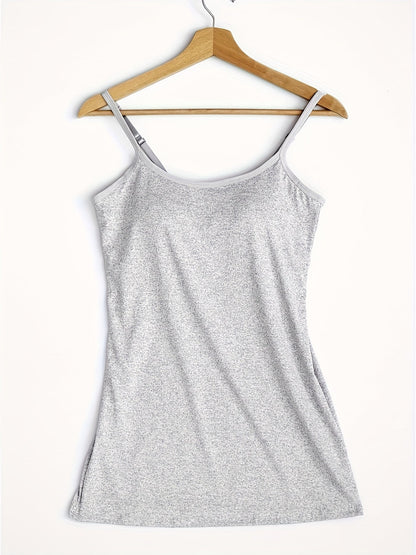 Women's Solid Color Tank Top - Sleeveless – Black / White – view 3