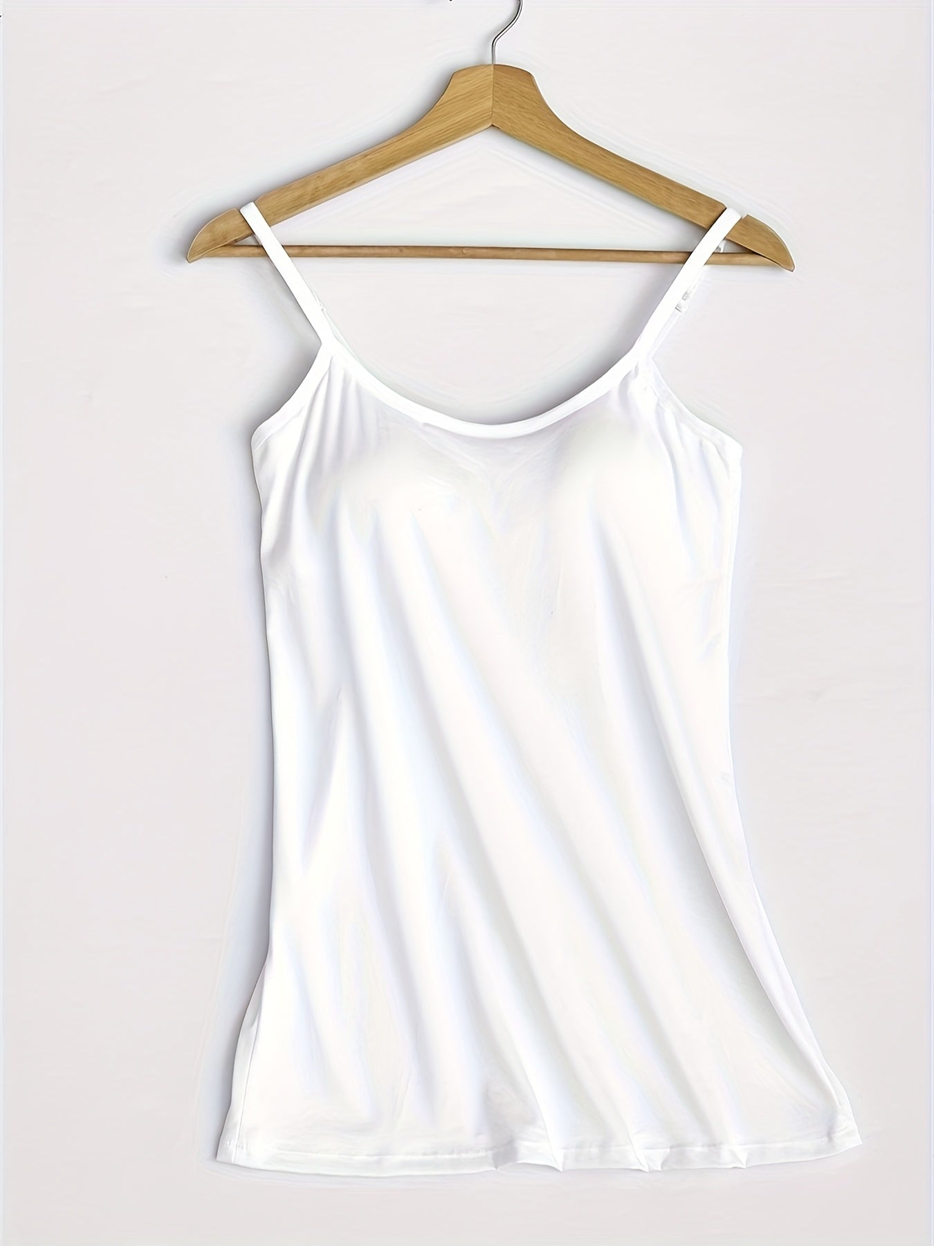 Women's Solid Color Tank Top - Sleeveless – Black / White – view 6