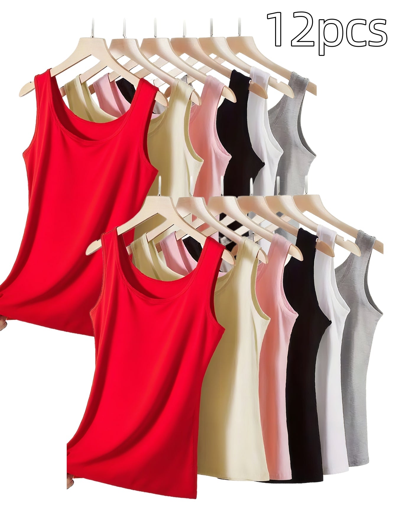 Women's Solid Color Tank Top - Sleeveless – Regular Fit – main product image