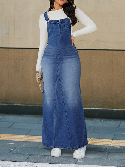 Women's Solid Evening Dress - Button Front Event Style detail view