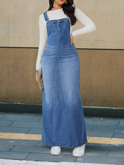 Women's Solid Evening Dress - Button Front Event Style detail view