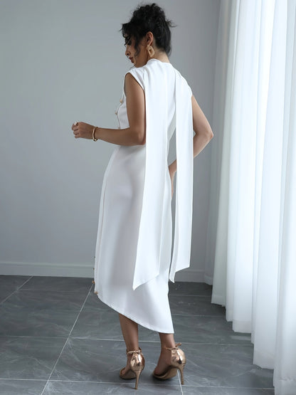 Women's Solid Maxi A-Line Dress - Sleeveless detail view
