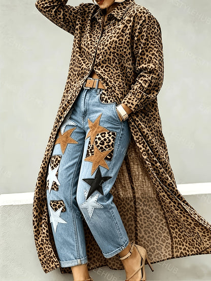 Women's Solid Maxi Shirt Dress – Long Sleeve detail view