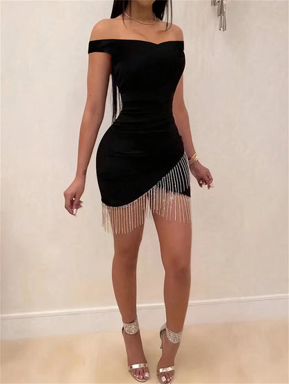 Women's Solid Mini Bodycon Dress detail view