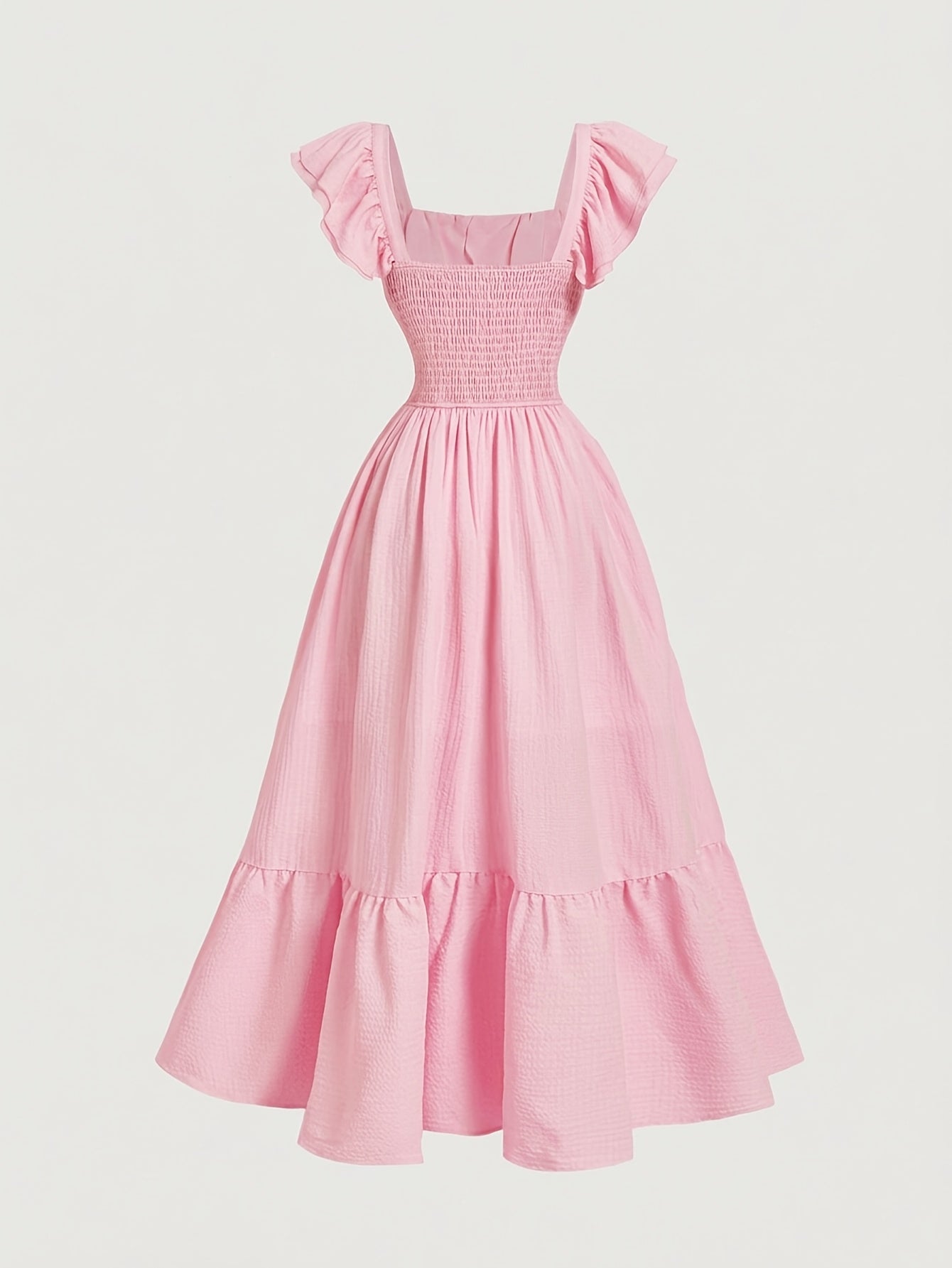 Women's Solid Off Shoulder Summer Dress detail view