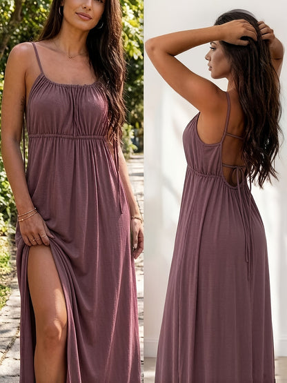 Women's Solid Slip Dress detail view