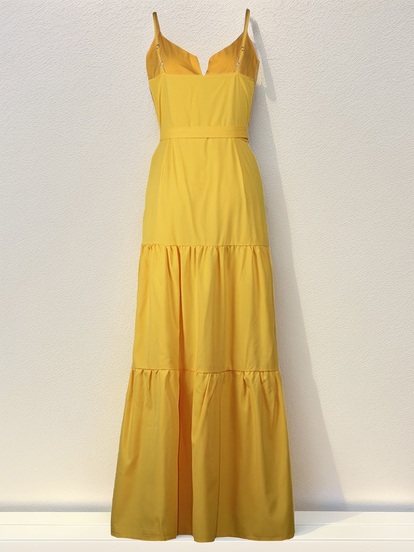 Women's Solid Vacation Dress - Button Front detail view