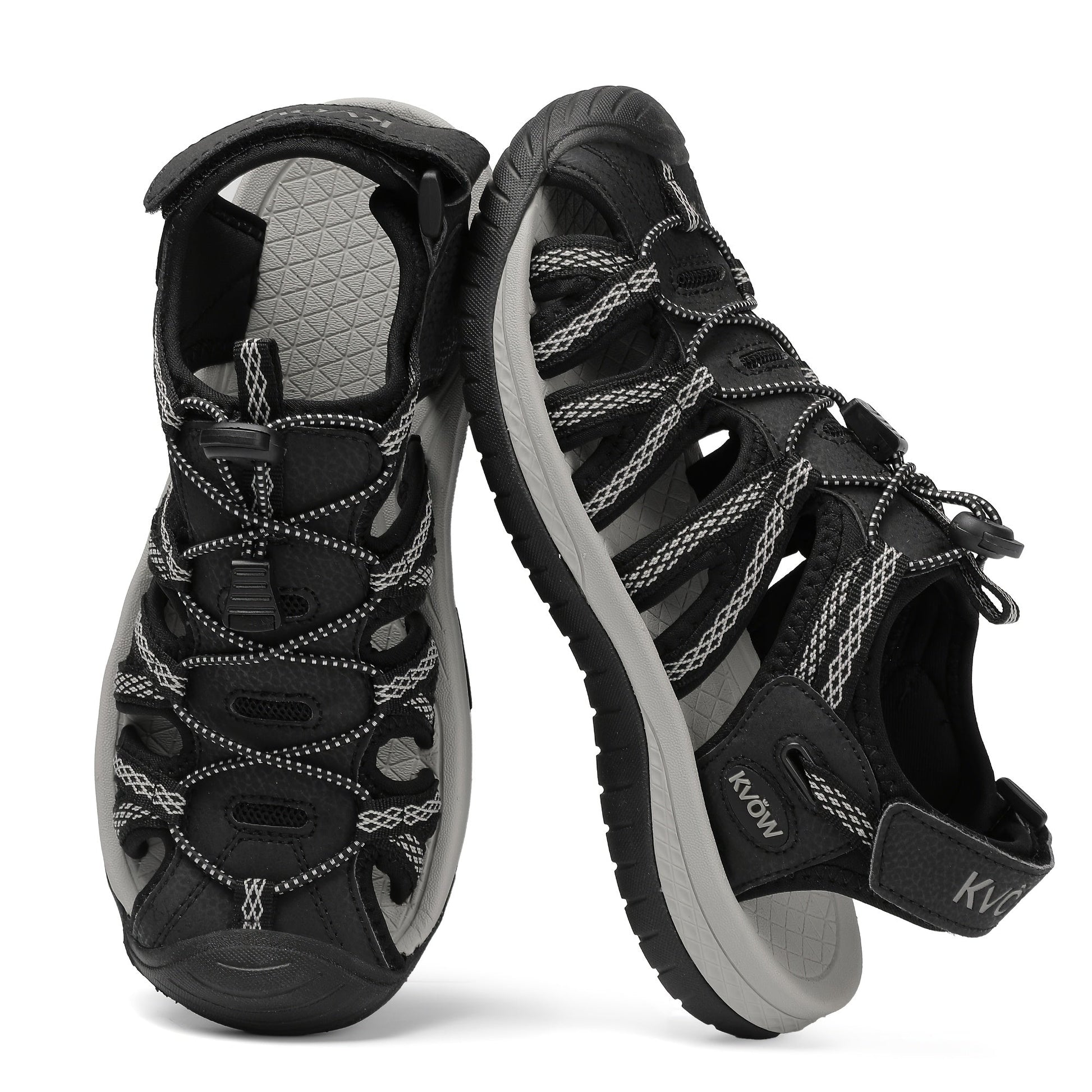 Women's Sport Sandals - Cushioned Comfort Lightweight for Outdoor & – Black option – view 2