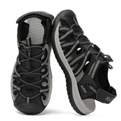 Women's Sport Sandals - Cushioned Comfort Lightweight for Outdoor & – Black option – view 2