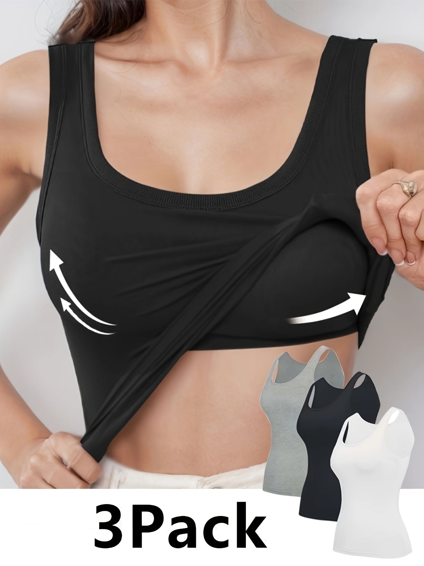 Women's Sports Bra - 3-Pack Padded, Everyday Support – view 3