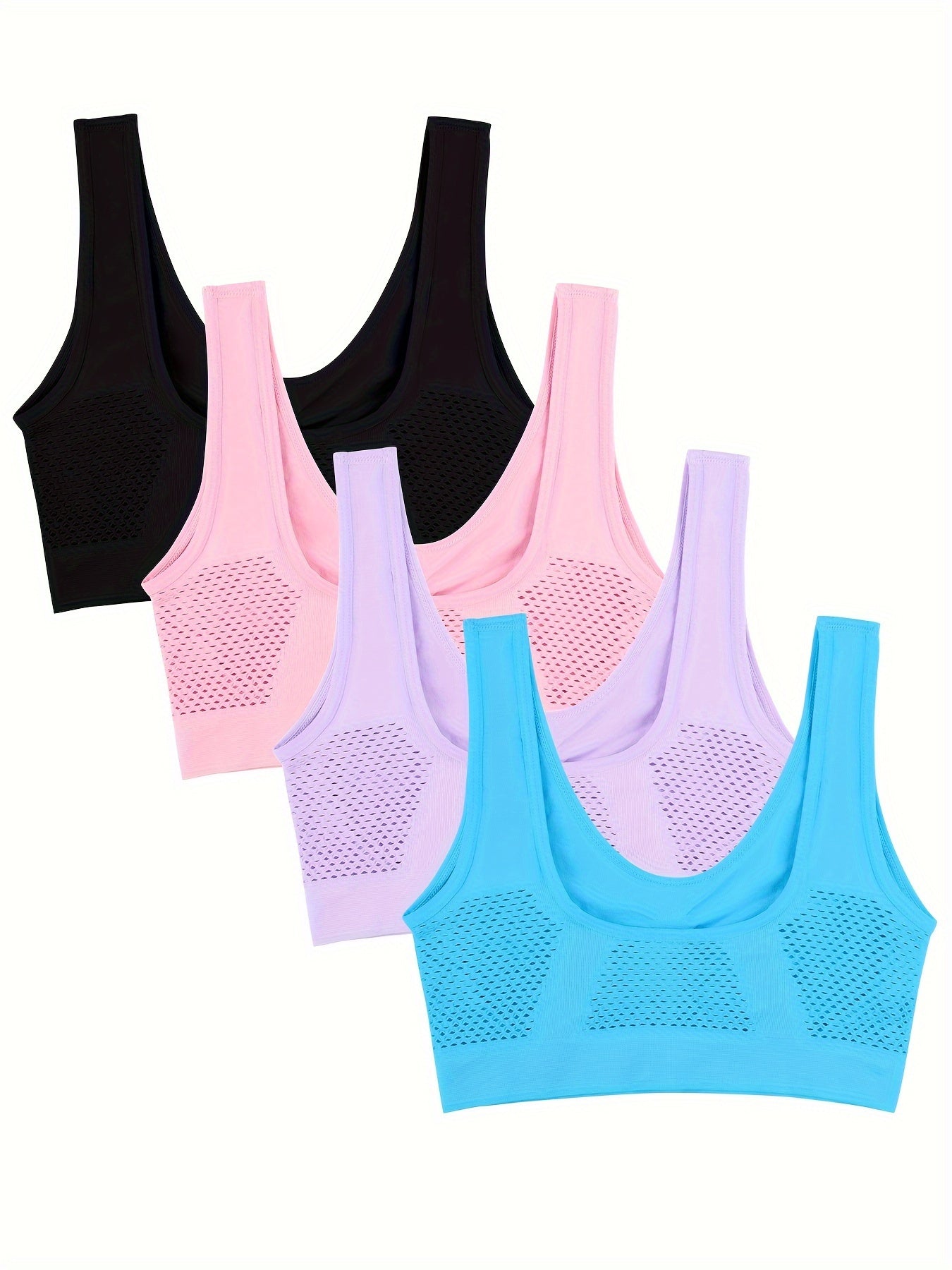 Women's Sports Bra - 4-Pack Unpadded, High Support – view 5
