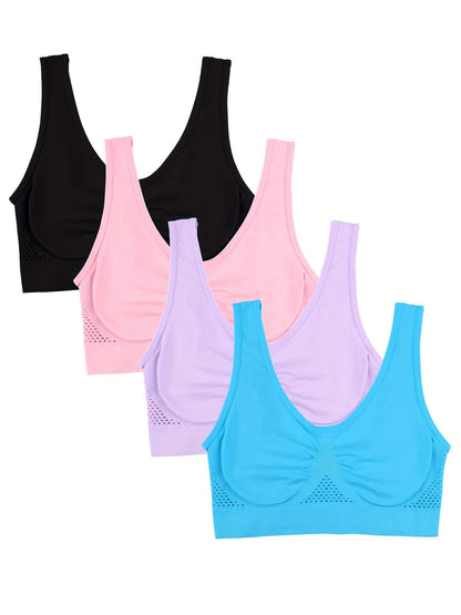 Women's Sports Bra - 4-Pack Unpadded, High Support – view 11