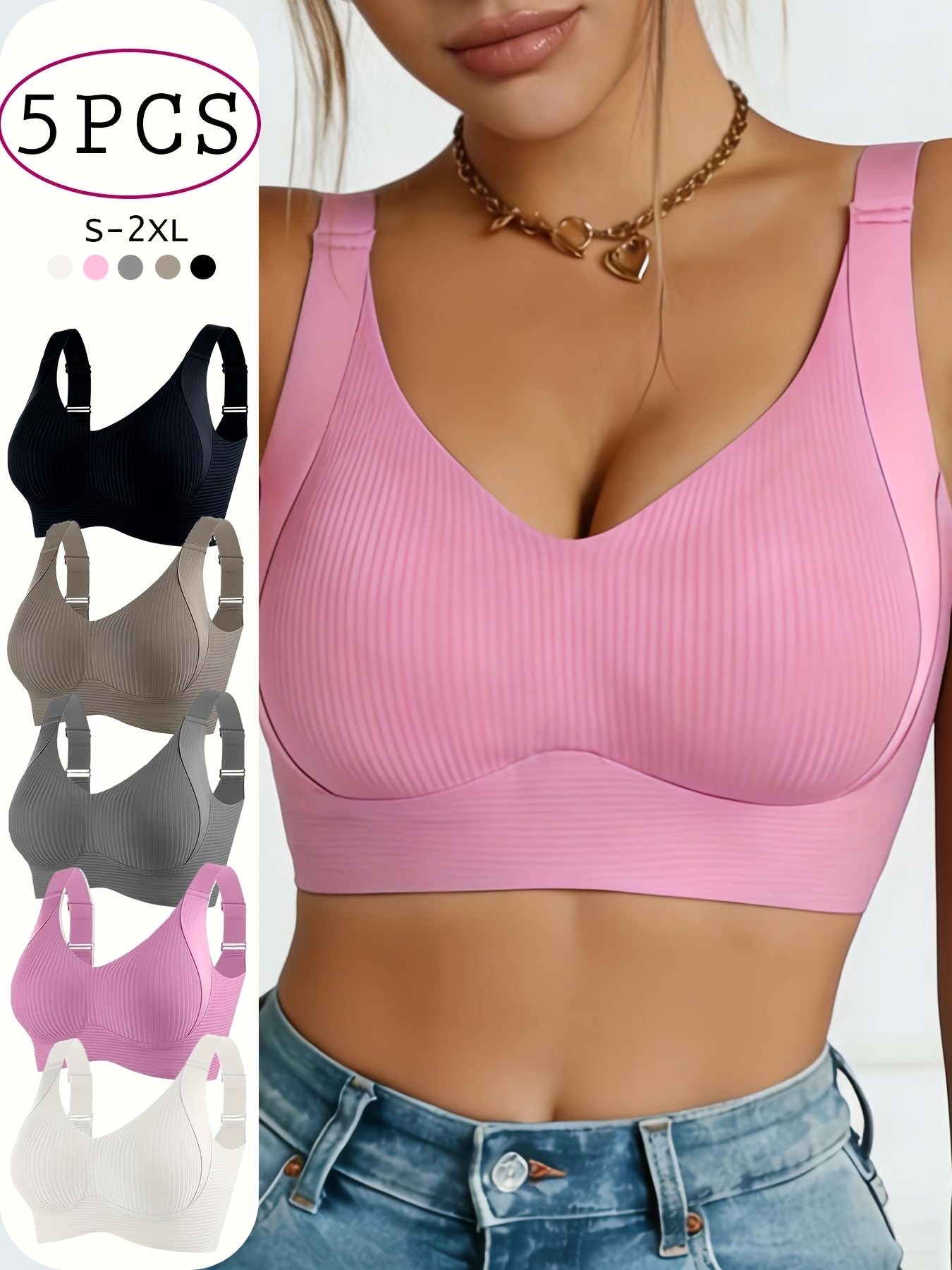 Women's Sports Bra - 5-Pack Light Support – view 9