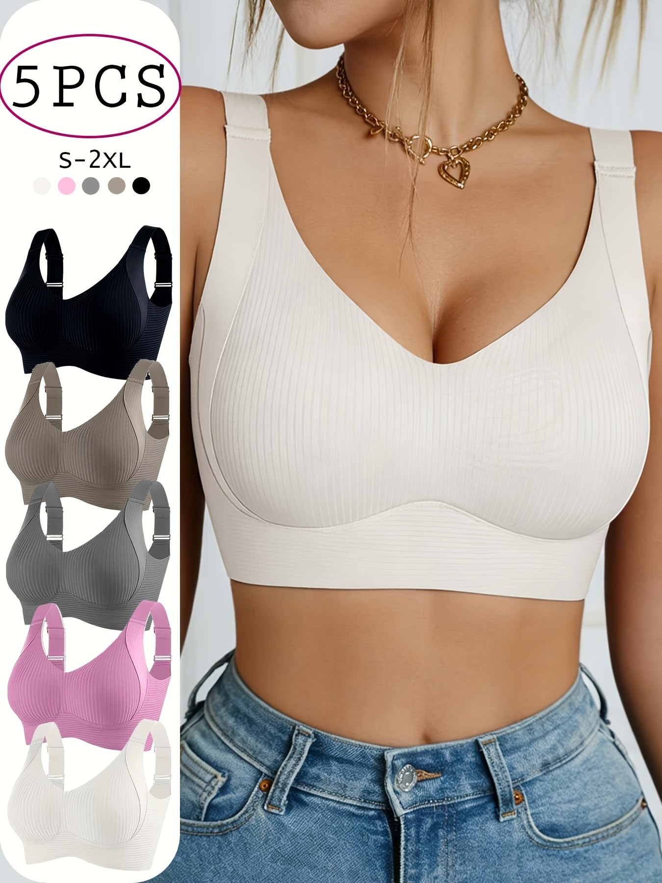 Women's Sports Bra - 5-Pack Light Support – view 10