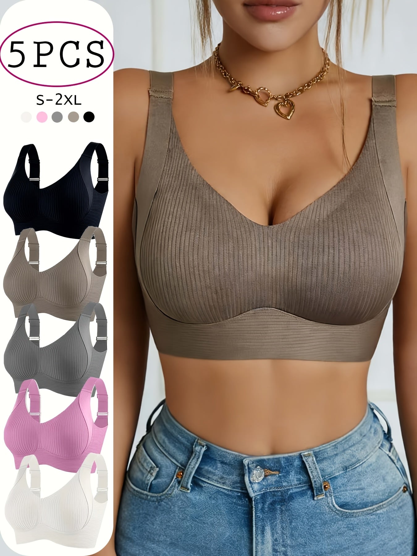 Women's Sports Bra - 5-Pack Light Support – view 12