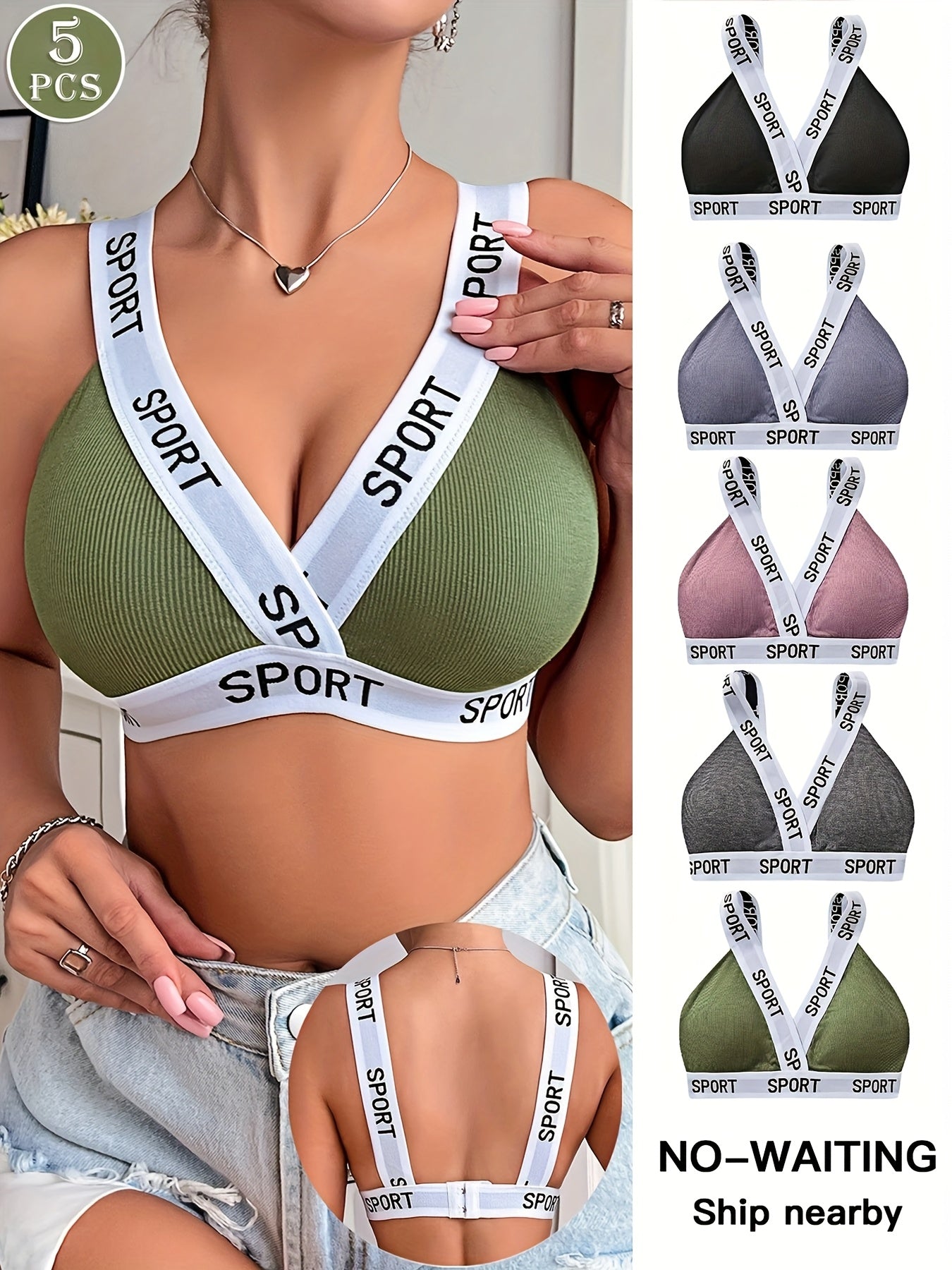 Women's Sports Bra - 5-Pack Medium Support – view 6