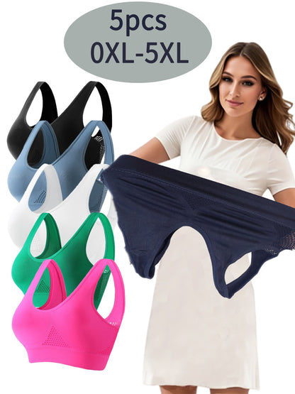 Women's Sports Bra - 5-Pack Padded, High Support – main product image